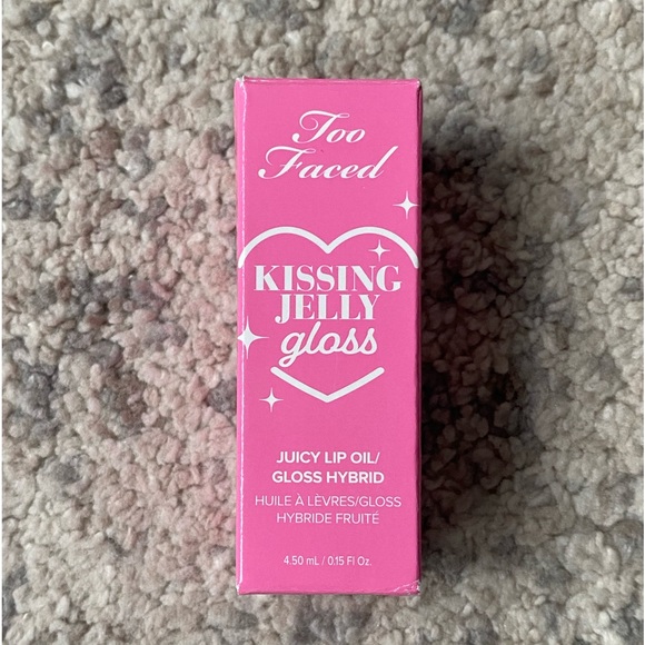 Too Faced Kissing Jelly Lip Oil Gloss Grape Soda - Picture 1 of 8
